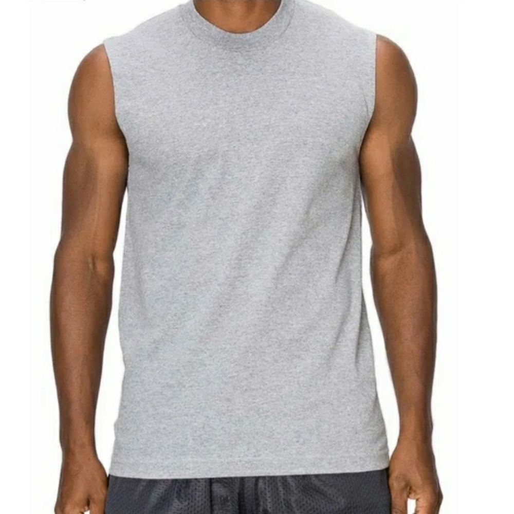 Men's Heather Grey Muscle Tank